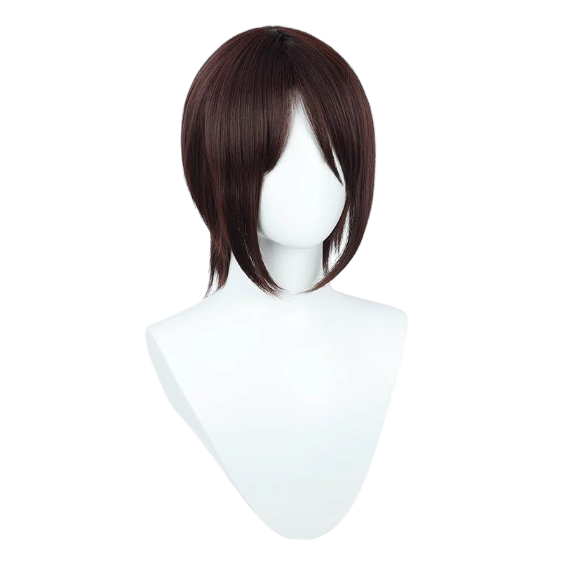 White Smoke Attack on Titan Eren Yeager Final Season Short Wig (Brown Skin Top)