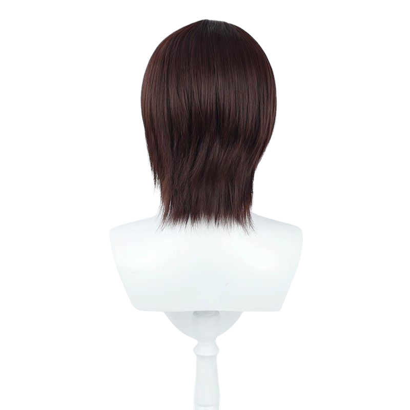 Dark Slate Gray Attack on Titan Eren Yeager Final Season Short Wig (Brown Skin Top)