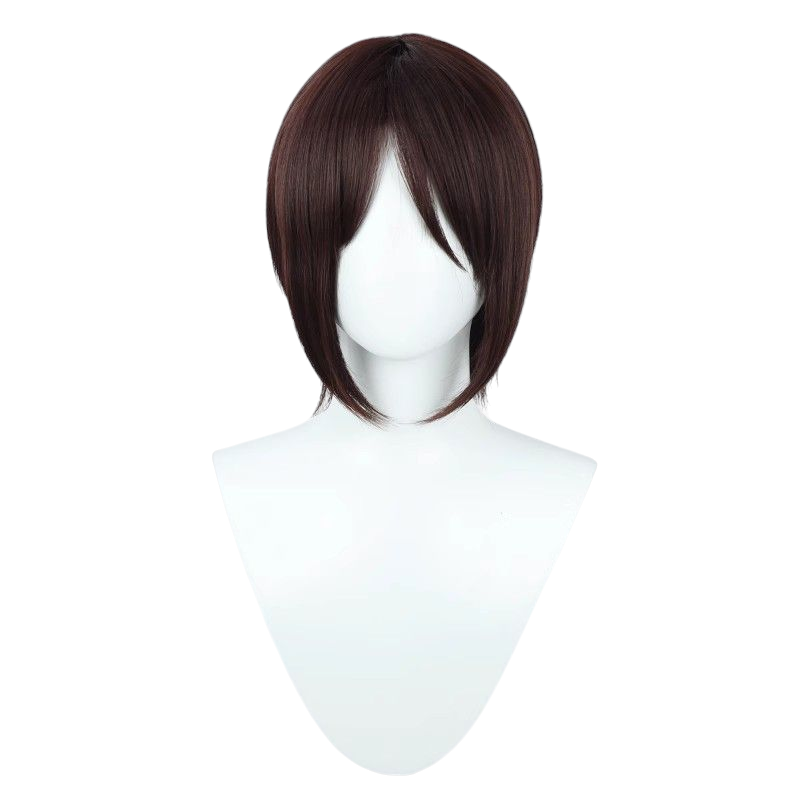 White Smoke Attack on Titan Eren Yeager Final Season Short Wig (Brown Skin Top)