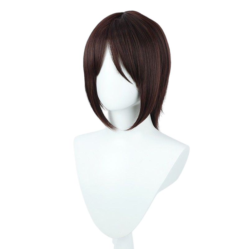 White Smoke Attack on Titan Eren Yeager Final Season Short Wig (Brown Skin Top)