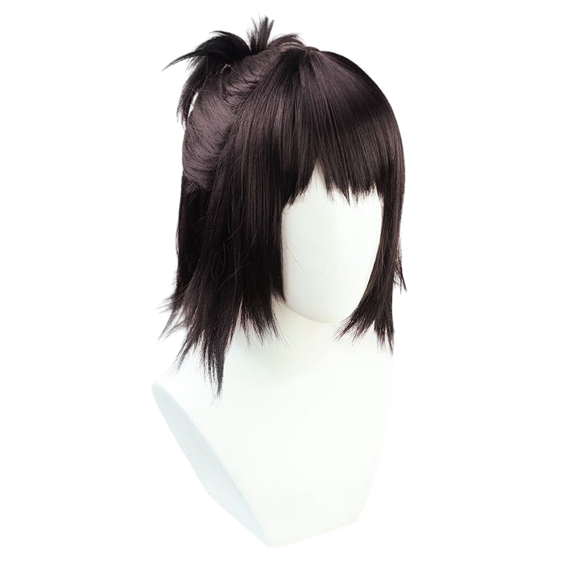 Dark Slate Gray Attack on Titan Hange Zoe Final Season Cosplay Wig (Half-Tie)