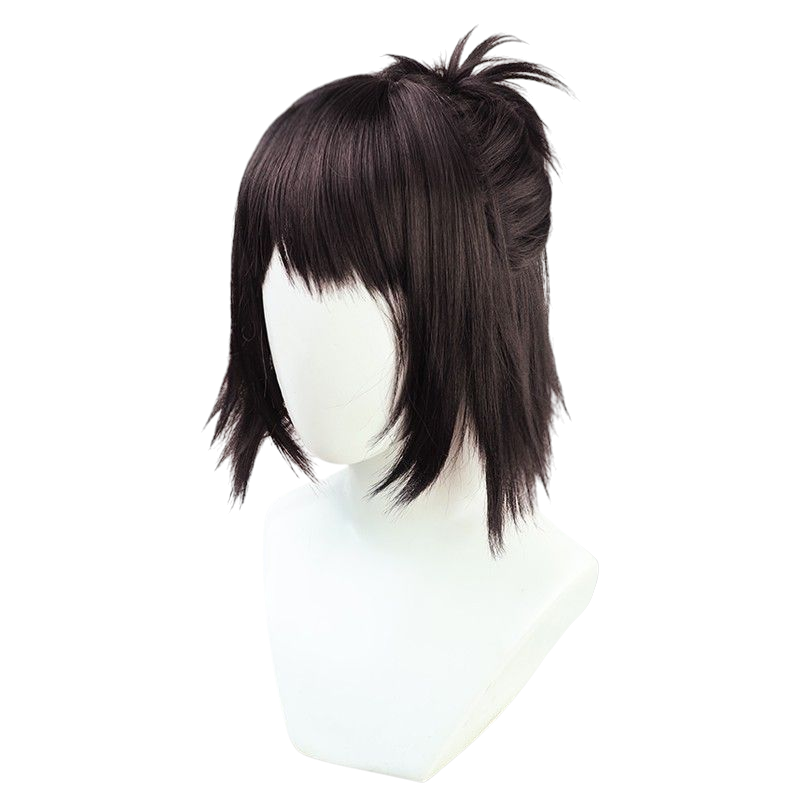 Black Attack on Titan Hange Zoe Final Season Cosplay Wig (Half-Tie)