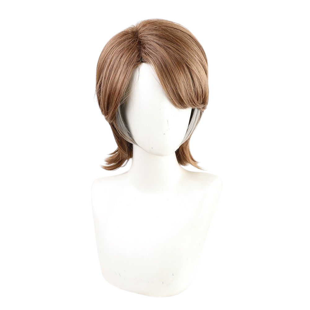 Dark Olive Green Attack on Titan Jean Kirstein Final Season Wig (Grey Sideburns)