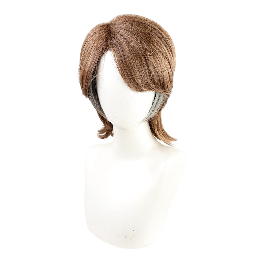 Dark Olive Green Attack on Titan Jean Kirstein Final Season Wig (Grey Sideburns)