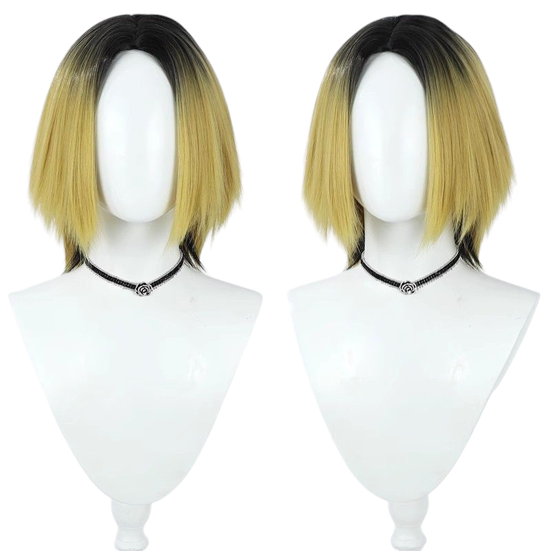 Beige Kozume Kenma Cosplay Wig | Haikyuu!! Nekoma (Dyed Roots)