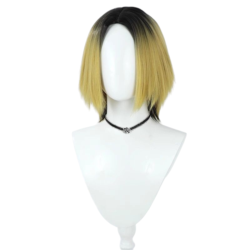 Beige Kozume Kenma Cosplay Wig | Haikyuu!! Nekoma (Dyed Roots)