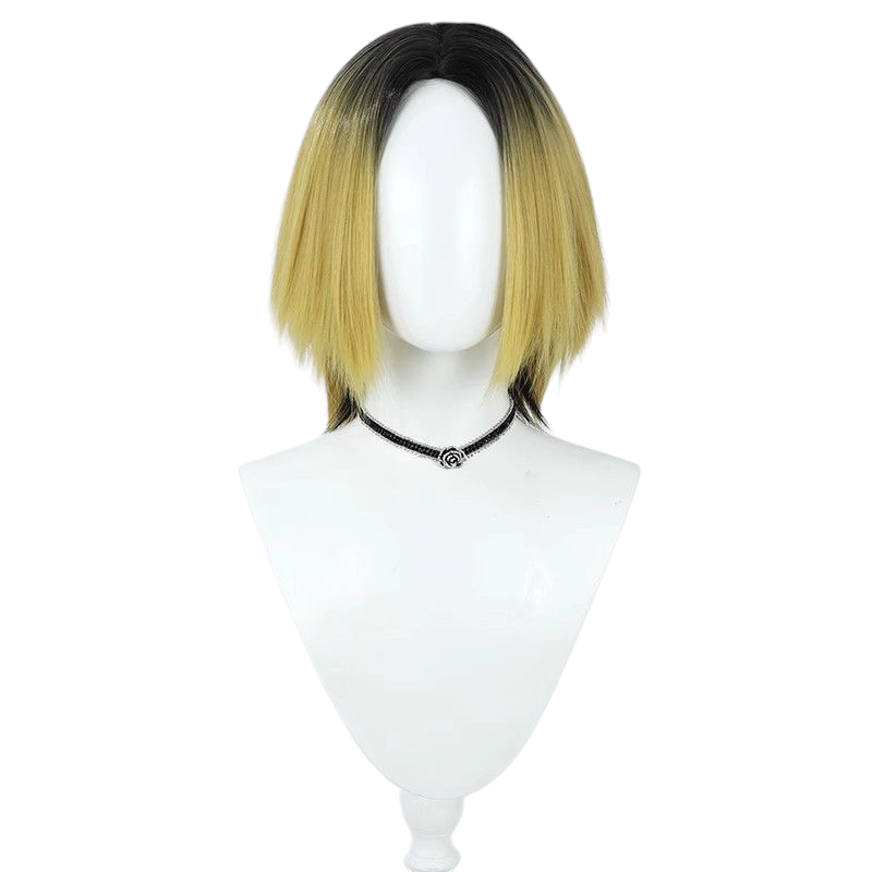 Beige Kozume Kenma Cosplay Wig | Haikyuu!! Nekoma (Dyed Roots)