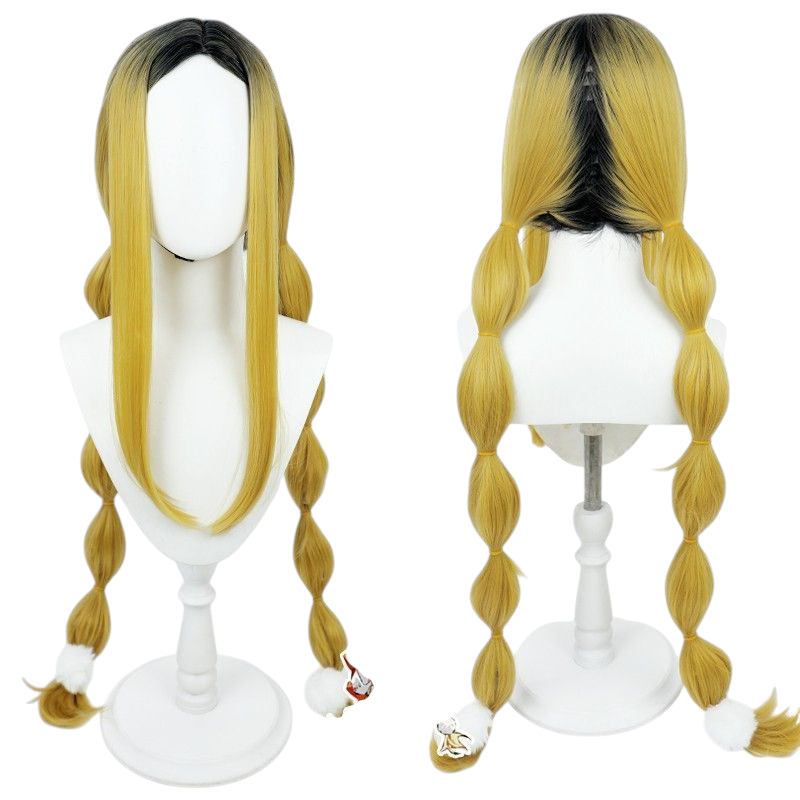 Beige Female Kenma Kozume Cosplay Wig | Haikyuu!! Genderbend Long