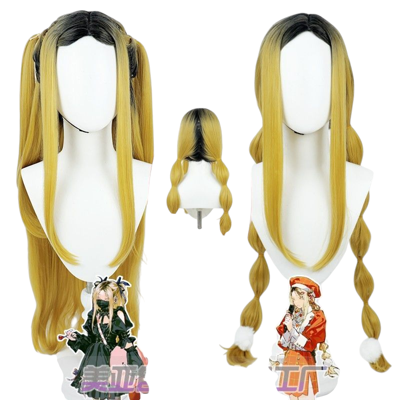 Beige Female Kenma Kozume Cosplay Wig | Haikyuu!! Genderbend Long