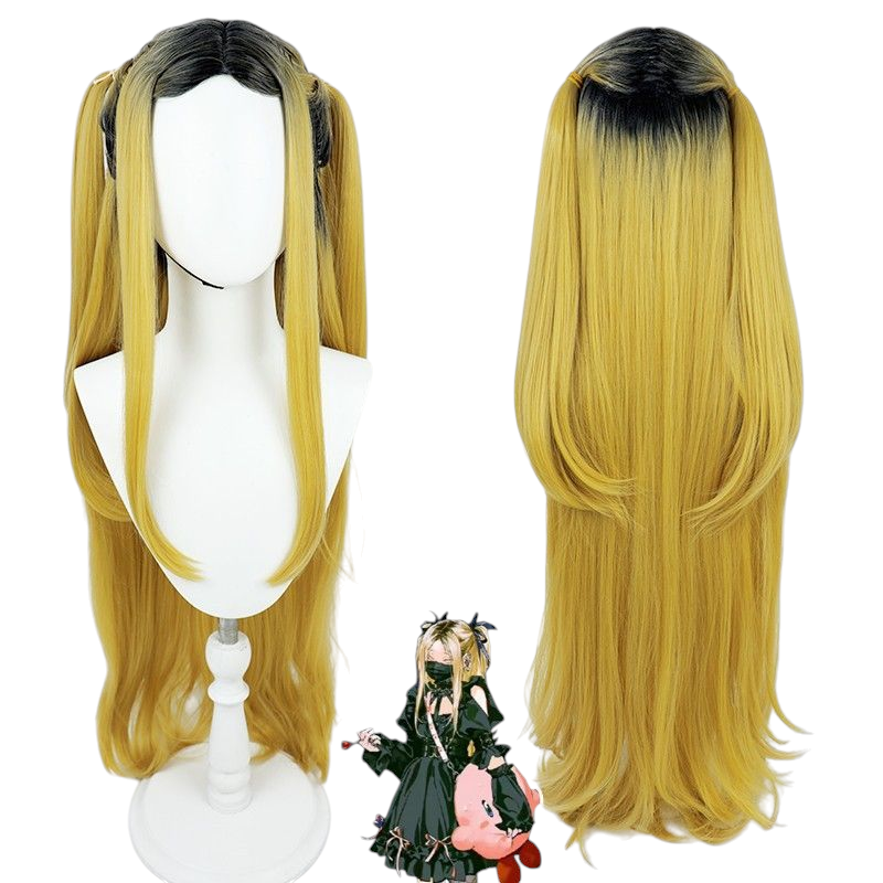 Dark Khaki Female Kenma Kozume Cosplay Wig | Haikyuu!! Genderbend Long