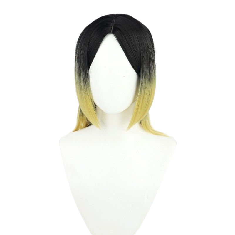 Dark Slate Gray Female Kenma Kozume Cosplay Wig | Haikyuu!! Half-Bun Style