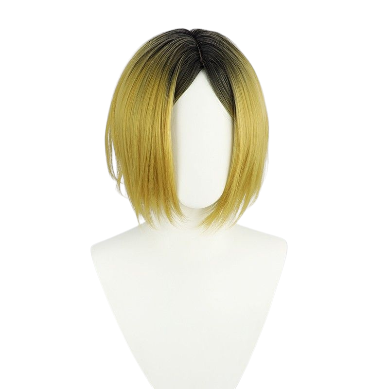 Beige Kozume Kenma Cosplay Wig | Haikyuu!! (Golden Yellow Styled)