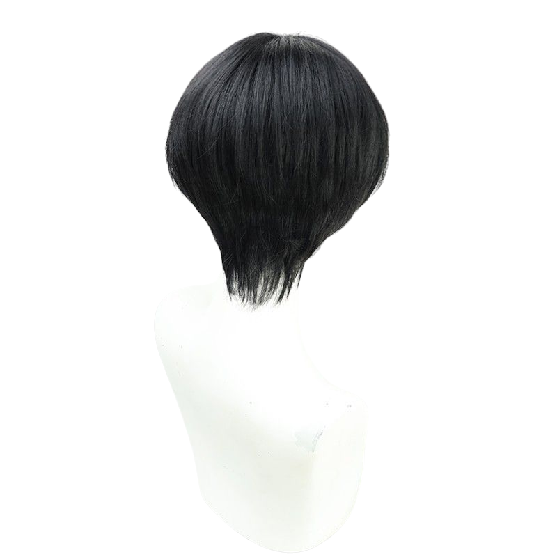 Dark Slate Gray Manjiro Sano "Dark Mikey" Cosplay Wig | Tokyo Revengers (Black)