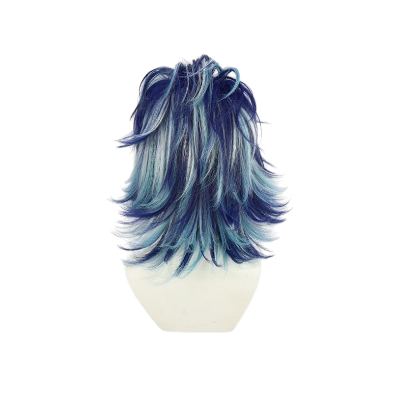 Dark Slate Blue Taiju Shiba Cosplay Wig | Tokyo Revengers (Multi-Color Highlights)