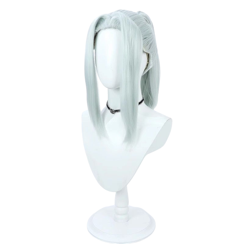 Lavender Jujutsu Kaisen Mei Mei Cosplay Wig - Mint Blue High Ponytail Clip