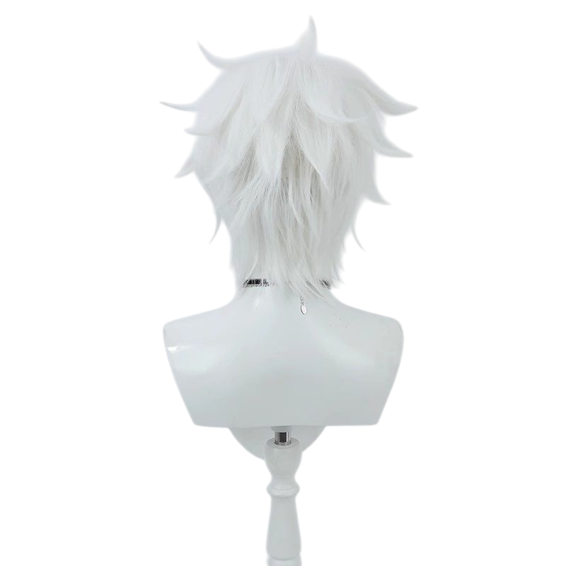 Light Gray Jujutsu Kaisen Satoru Gojo Season 2 Wig (Flipped, Styled Top)