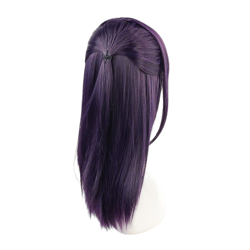 Dark Slate Gray Jujutsu Kaisen Utahime Iori Cosplay Wig (Purple Half-Ponytail)