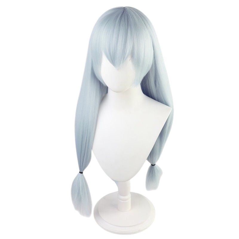 Light Gray Jujutsu Kaisen Mahito Cosplay Wig - Fluffy Blue Voluminous Hair