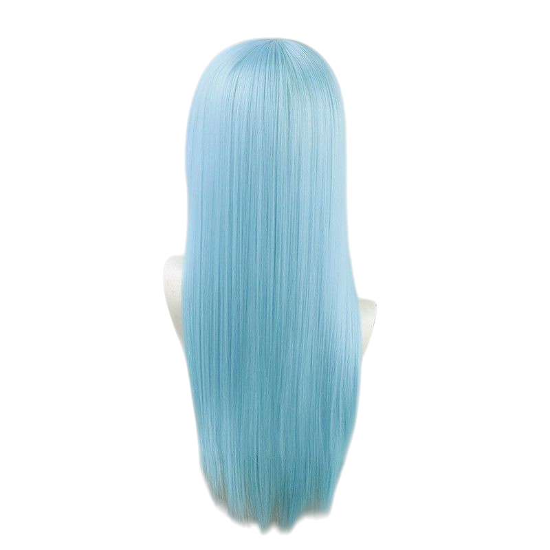 Sky Blue Jujutsu Kaisen Kasumi Miwa Cosplay Wig - Long Blue (No-Trim)