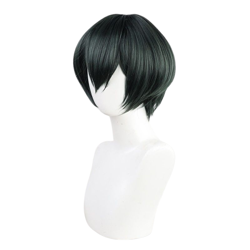 White Smoke Jujutsu Kaisen Mai Zenin Cosplay Wig - Black Flipped (Skin Top)