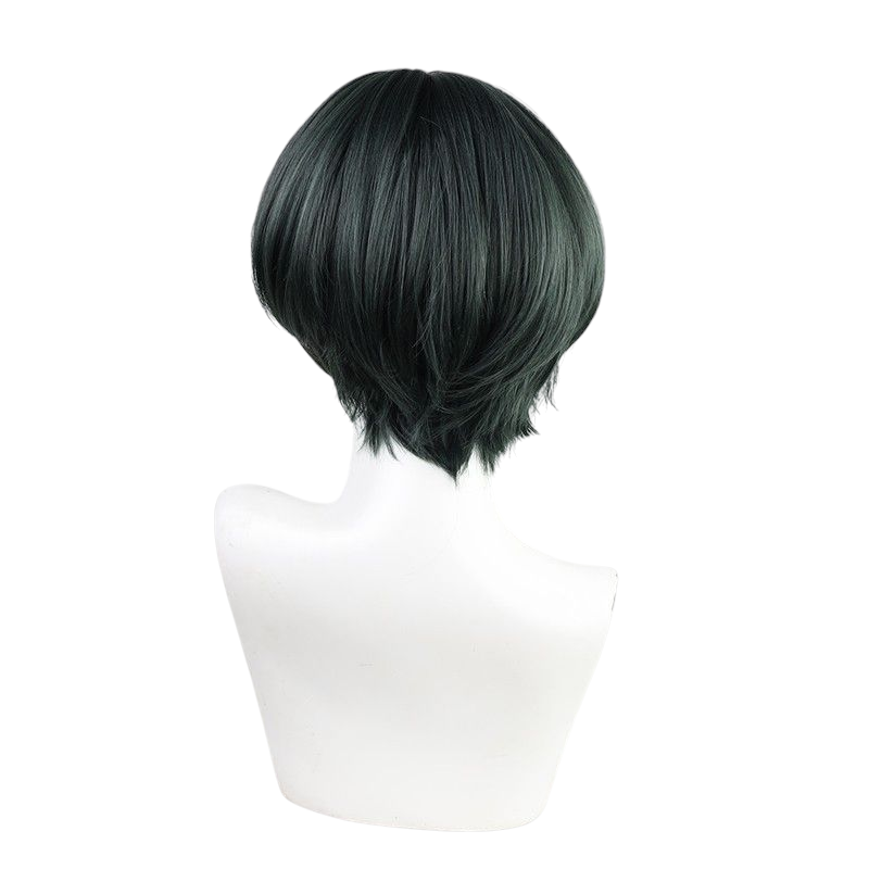 Dark Slate Gray Jujutsu Kaisen Mai Zenin Cosplay Wig - Black Flipped (Skin Top)
