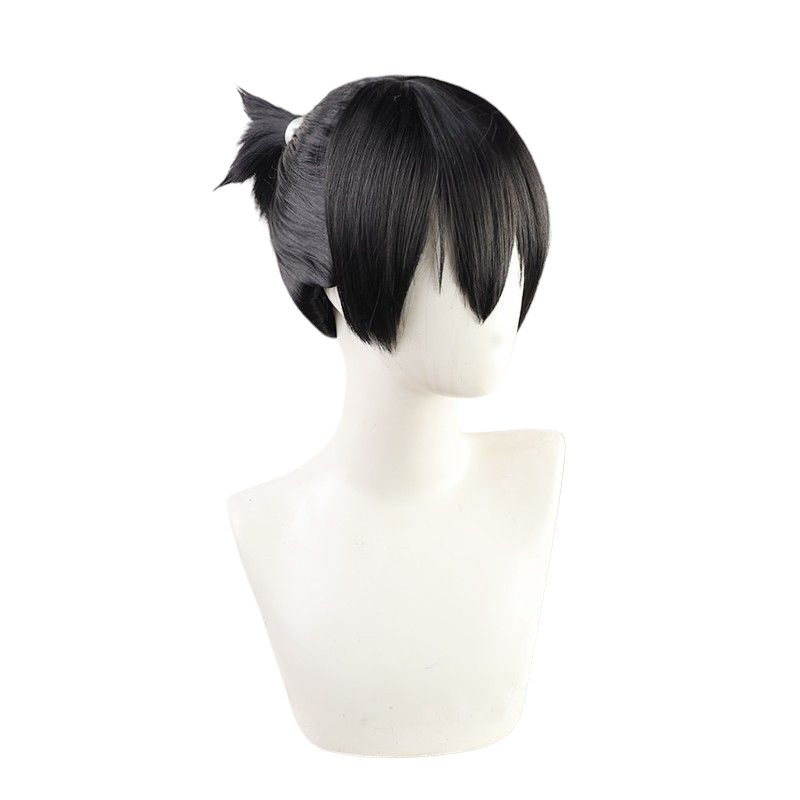 Beige Jujutsu Kaisen Mechamaru (Kokichi Muta) Cosplay Wig - Black Styled