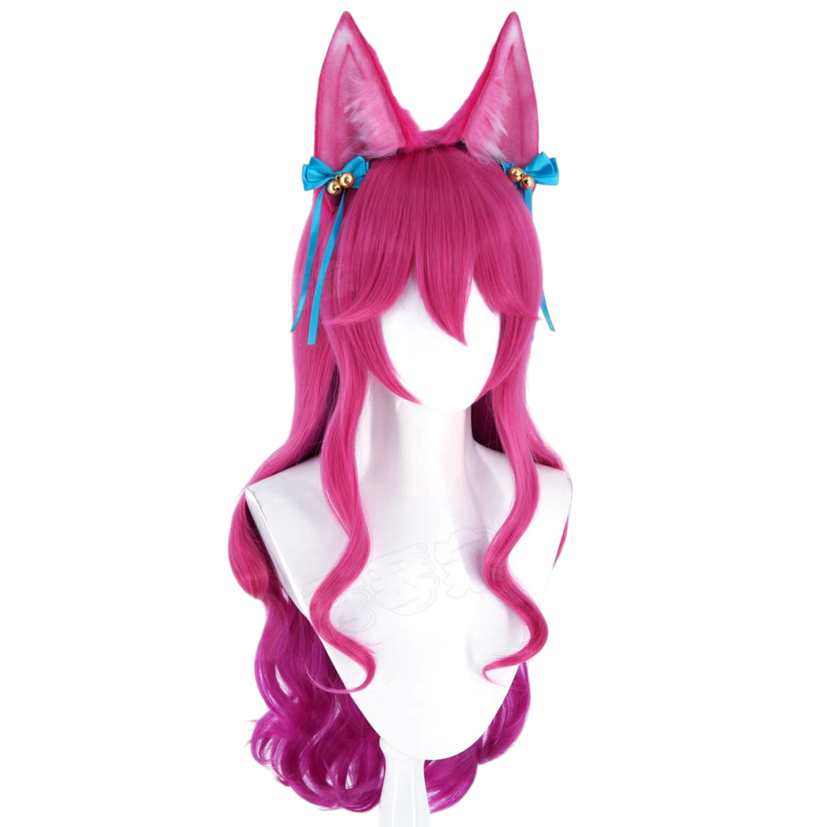 Maroon Ahri Spirit Blossom Cosplay Wig | League of Legends (LOL) Pink
