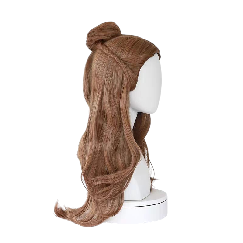 Sienna Princess Belle Cosplay Wig | Beauty and the Beast (Brown Long Curls)