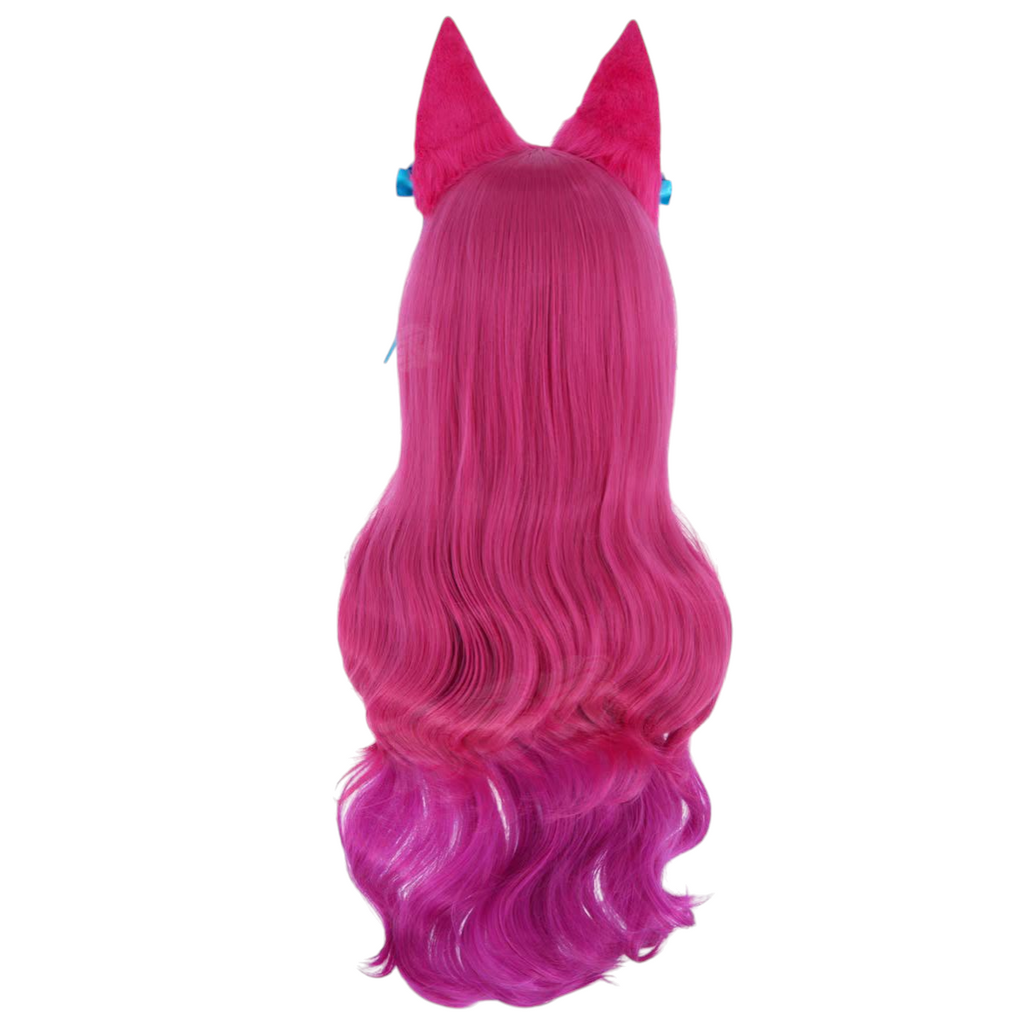 Maroon Ahri Spirit Blossom Cosplay Wig | League of Legends (LOL) Pink