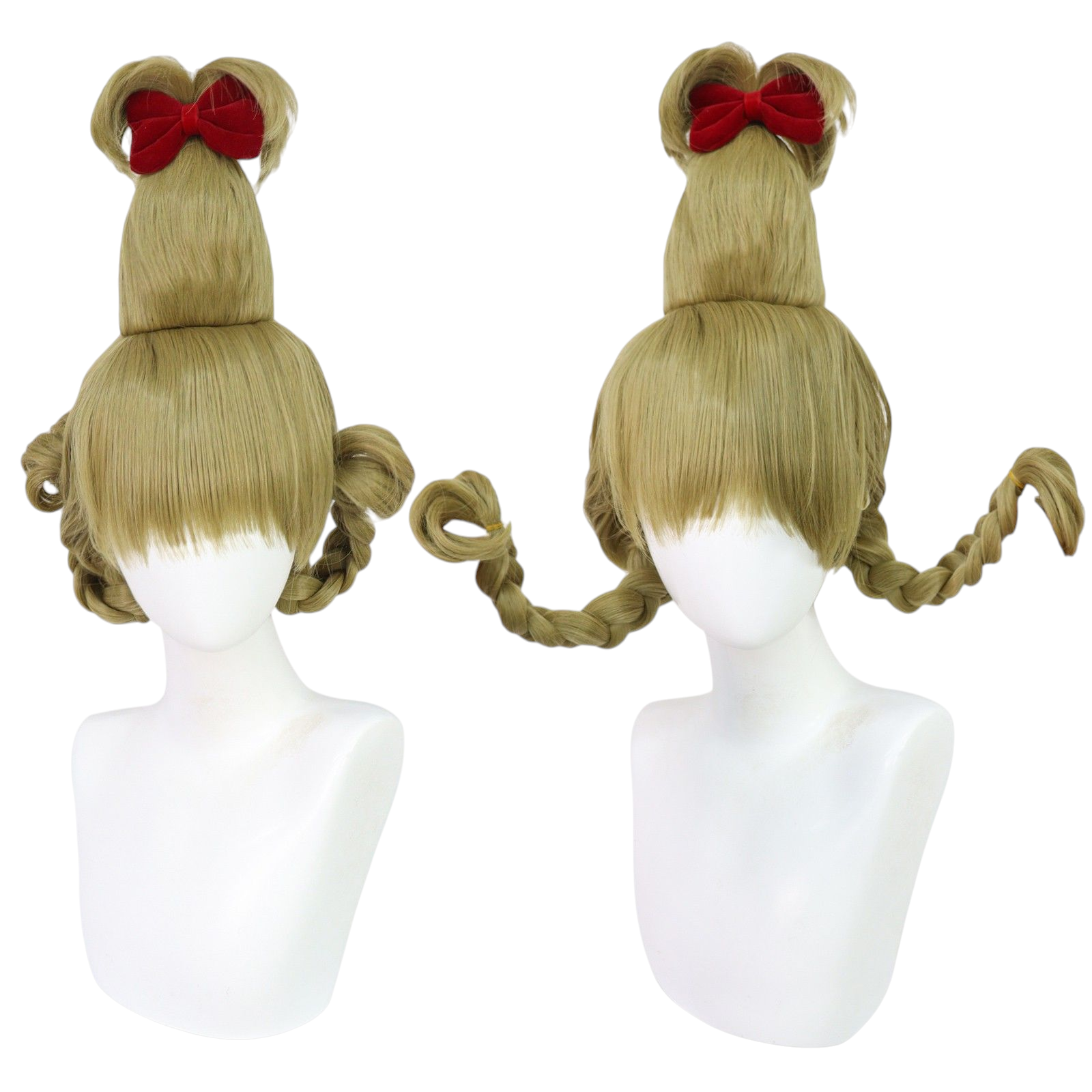 Dim Gray Cindy Lou Who Cosplay Wig | The Grinch (Spiked Ponytail)