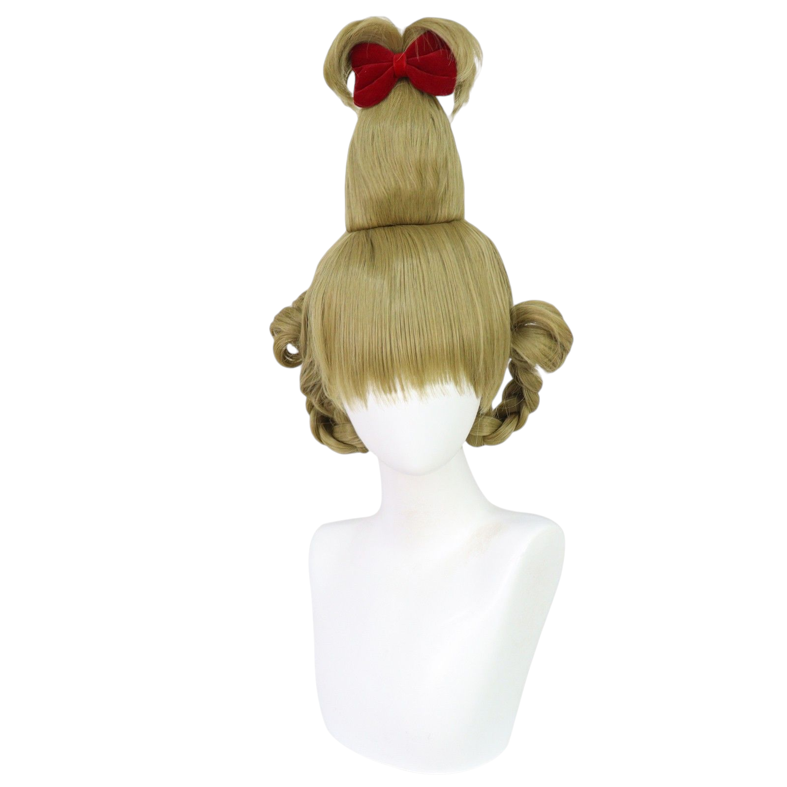 Dark Khaki Cindy Lou Who Cosplay Wig | The Grinch (Spiked Ponytail)