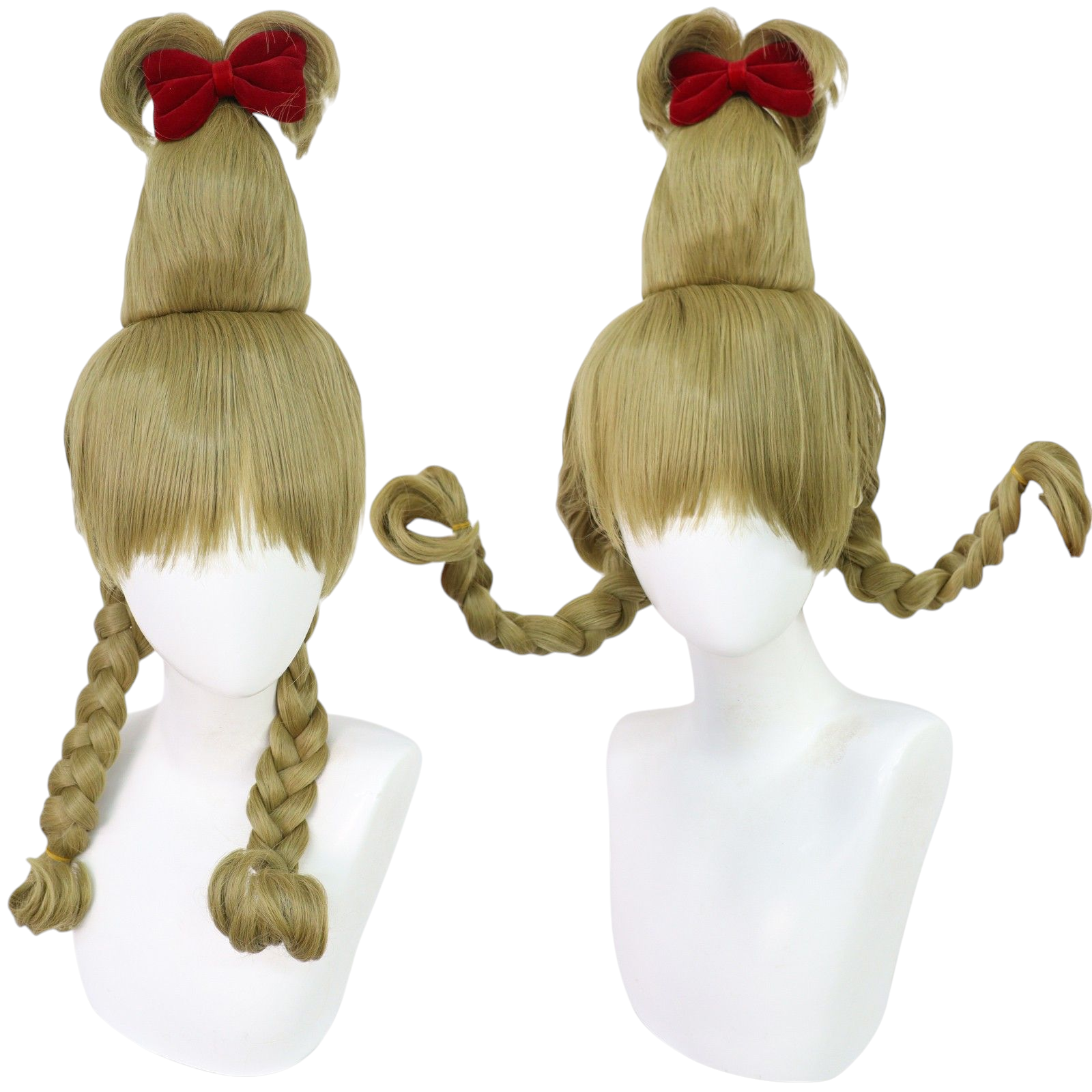 Beige Cindy Lou Who Cosplay Wig | The Grinch (Spiked Ponytail)