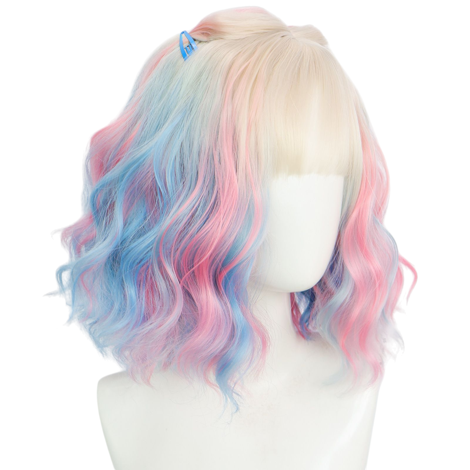 Light Gray Enid Sinclair Cosplay Wig | Wednesday (Colorful Scalp, Wavy)