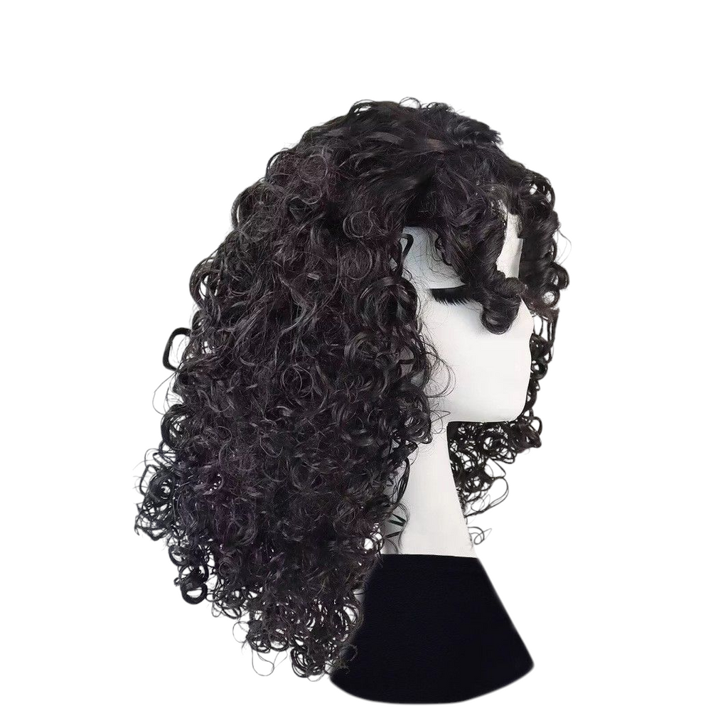 Dark Slate Gray Mother Gothel Cosplay Wig | Tangled (Black Curly)