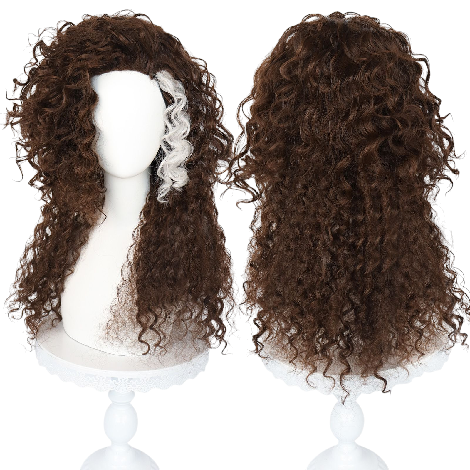 Light Gray Bellatrix Lestrange Cosplay Wig | Harry Potter (Cursed Curls)