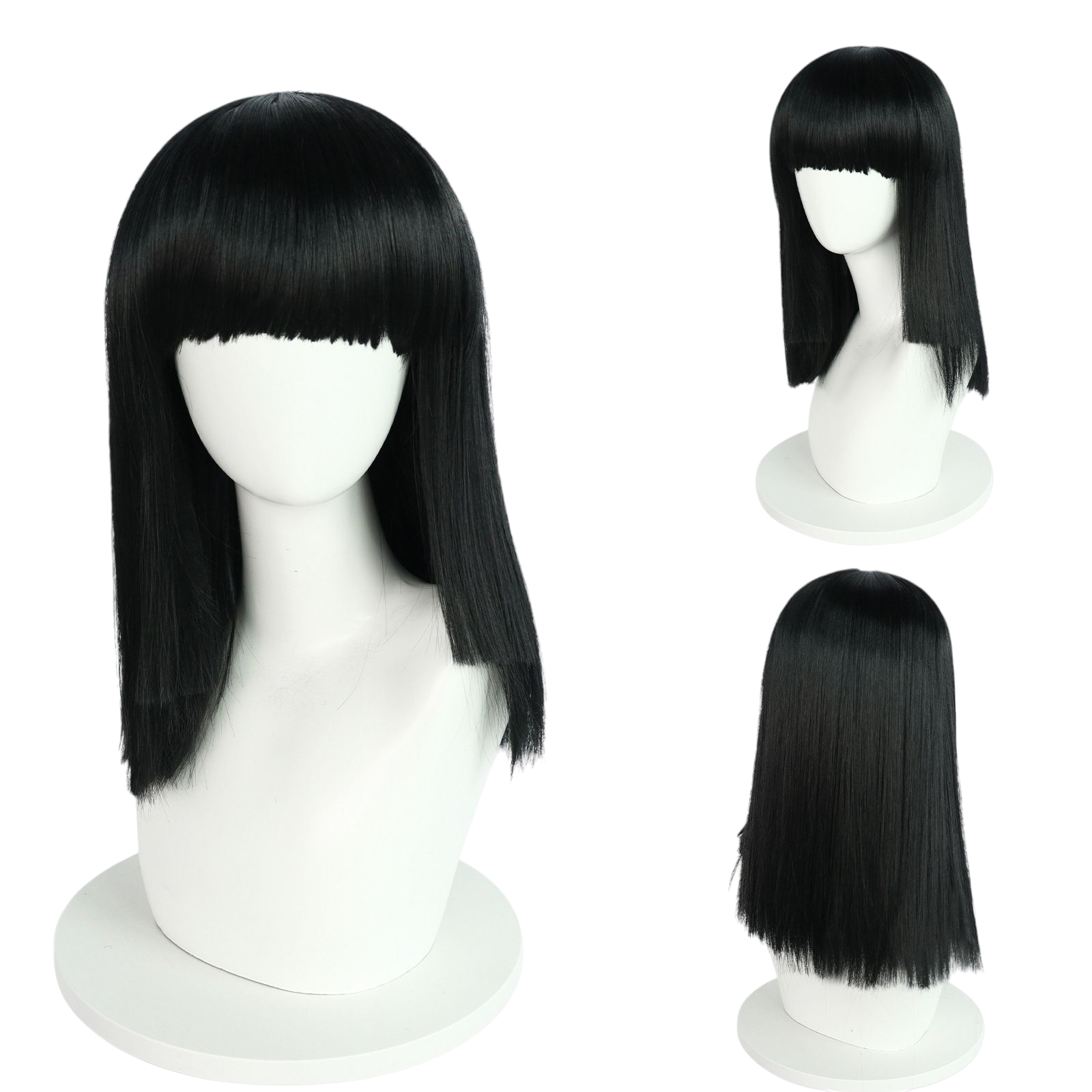 Beige Nico Robin Cosplay Wig | One Piece (Post-Timeskip, Black)