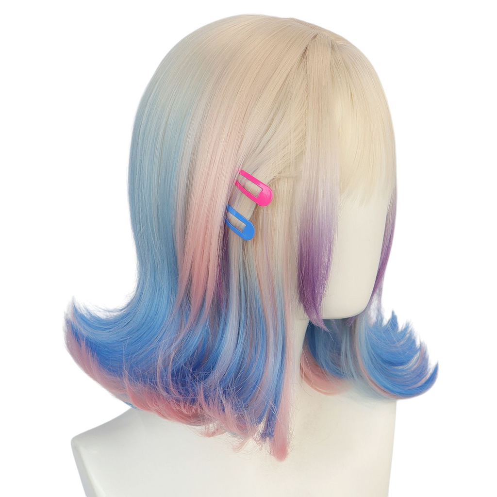 Gray Enid Sinclair Cosplay Wig | Wednesday (Colorful Scalp, Flipped)