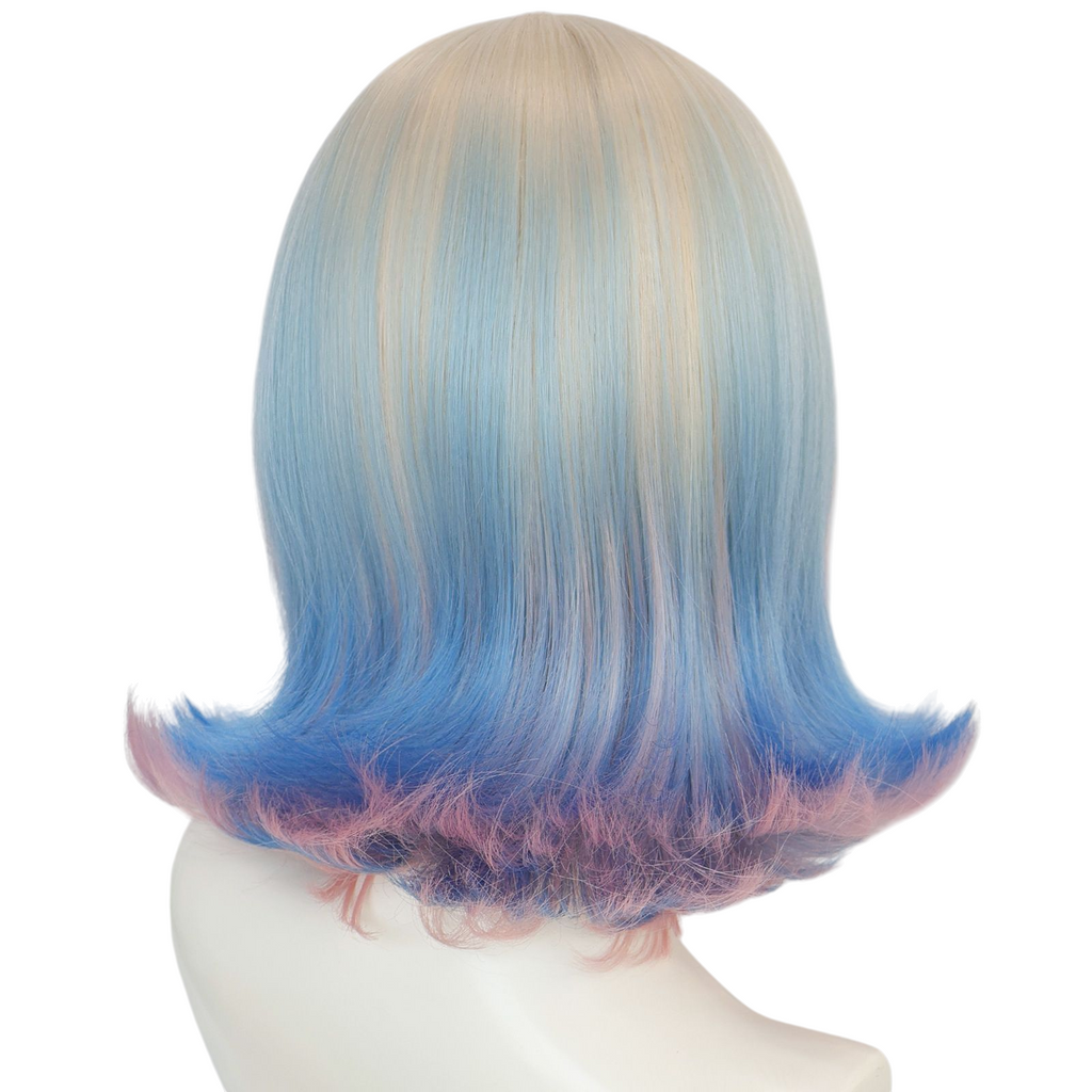 Gray Enid Sinclair Cosplay Wig | Wednesday (Colorful Scalp, Flipped)