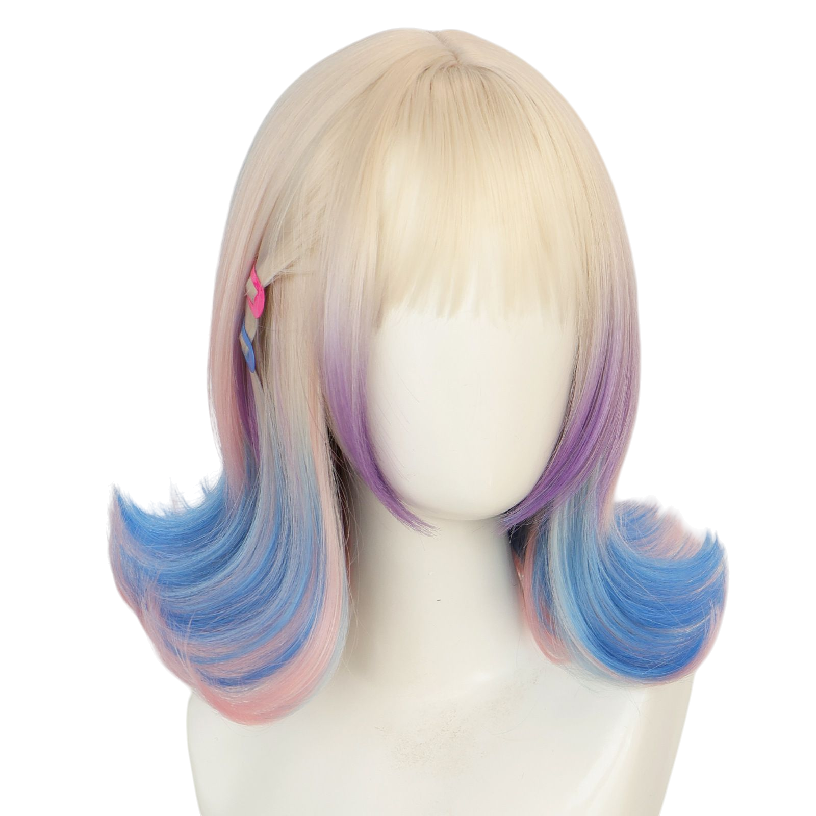 Light Gray Enid Sinclair Cosplay Wig | Wednesday (Colorful Scalp, Flipped)