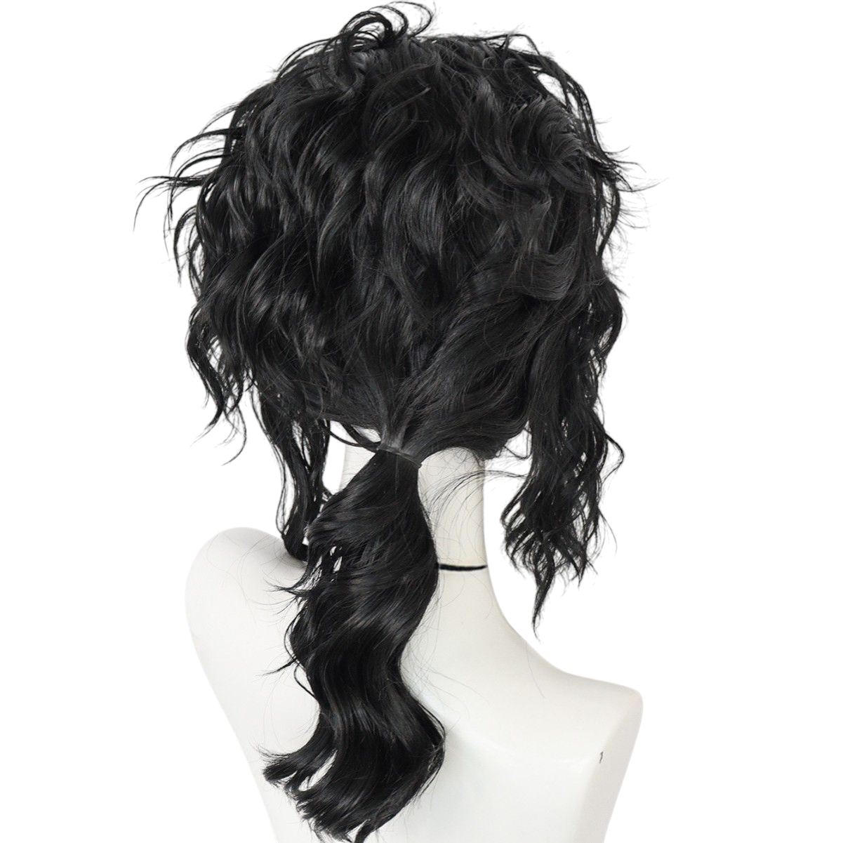 Antique White Michael Jackson MJ Cosplay Wig | (Curly Ponytail)