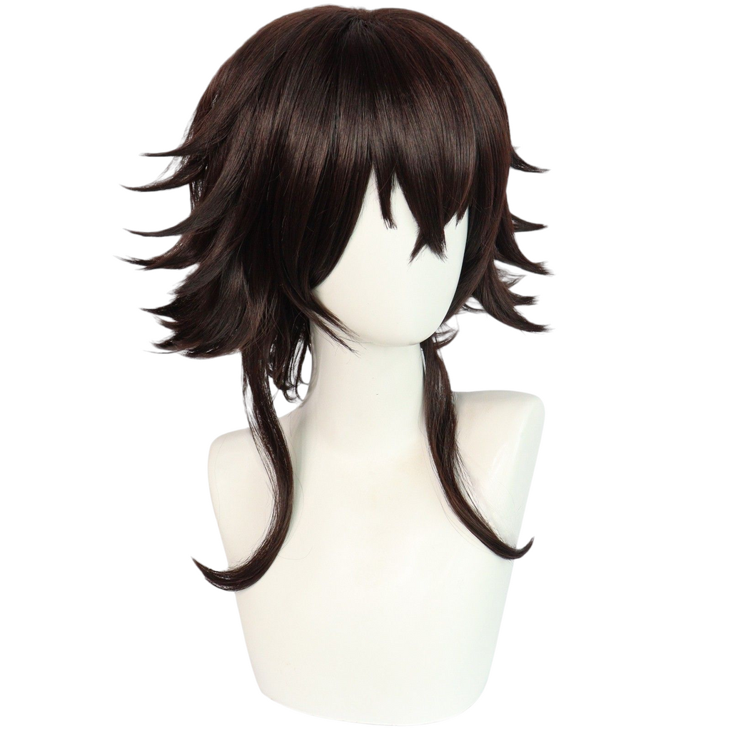 Beige Tetcho Suehiro Cosplay Wig | Bungo Stray Dogs (Brown Flipped)