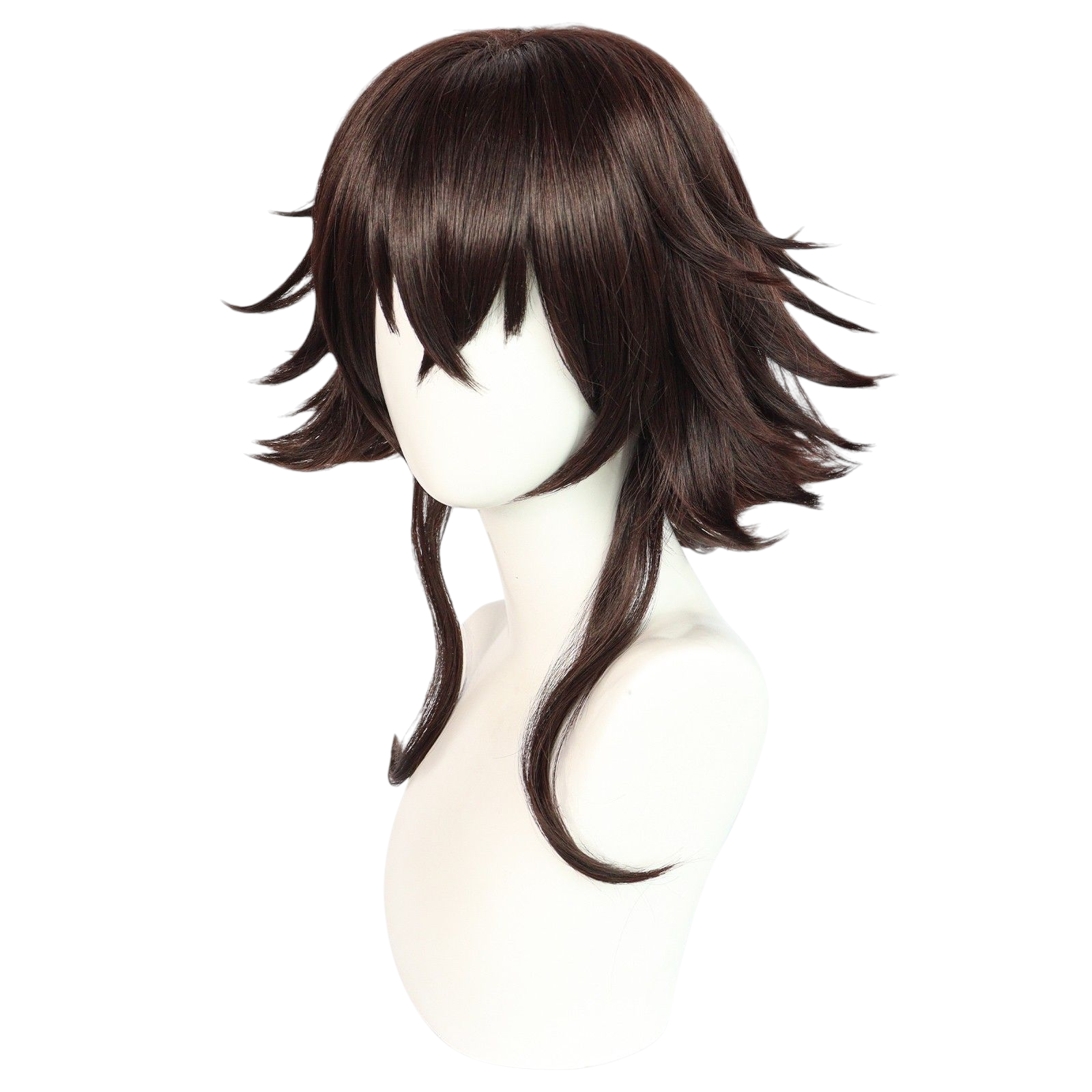 White Smoke Tetcho Suehiro Cosplay Wig | Bungo Stray Dogs (Brown Flipped)