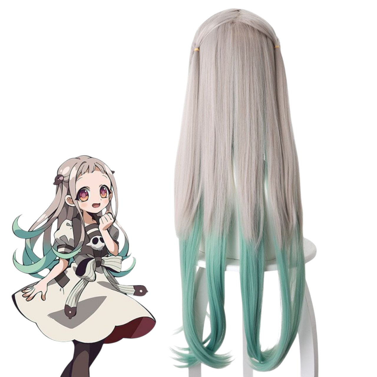 Gray Nene Yashiro Cosplay Wig | Toilet-Bound Hanako-kun (Gradient)
