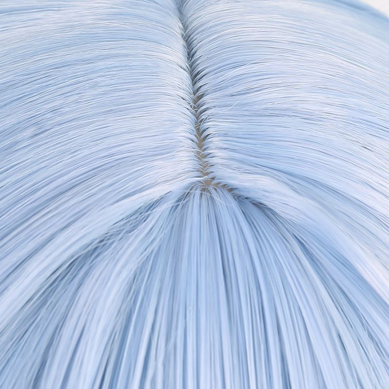 Light Steel Blue Rei Ayanami Cosplay Wig | Evangelion (Blue, Skin Top) EVA