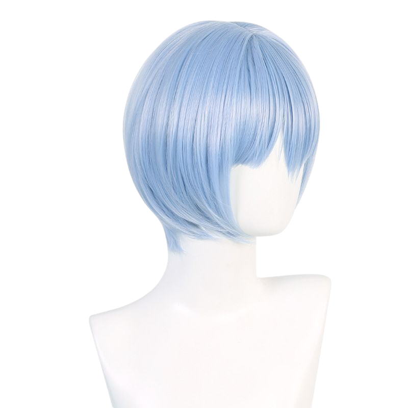 White Smoke Rei Ayanami Cosplay Wig | Evangelion (Blue, Skin Top) EVA