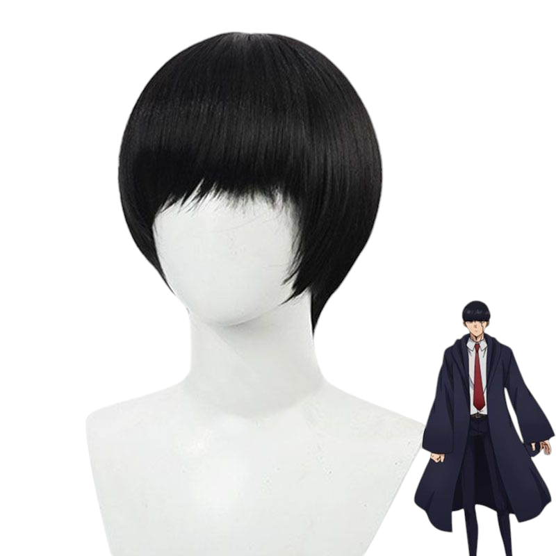 Lavender Mash Burnedead Cosplay Wig | Mashle (Black, Skin Top)