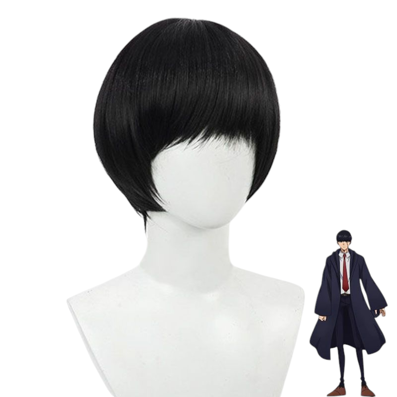 Lavender Mash Burnedead Cosplay Wig | Mashle (Black, Skin Top)
