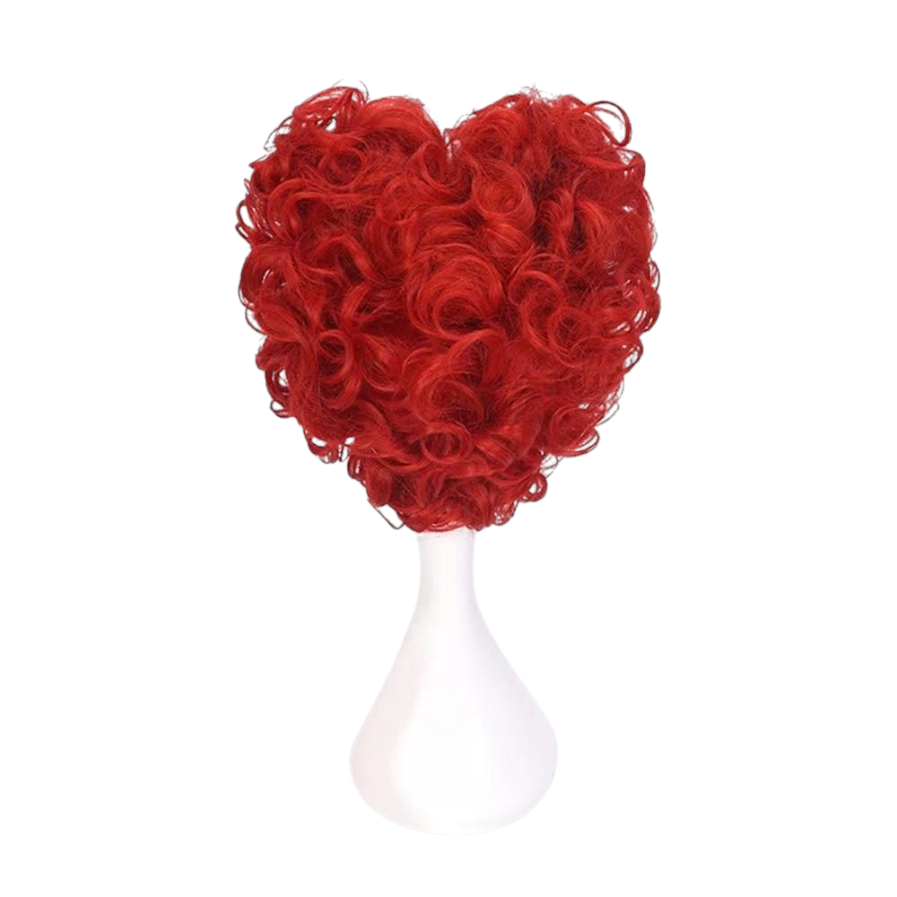 Brown Red Queen Cosplay Wig | Alice in Wonderland 2 (Red Heart Curls)