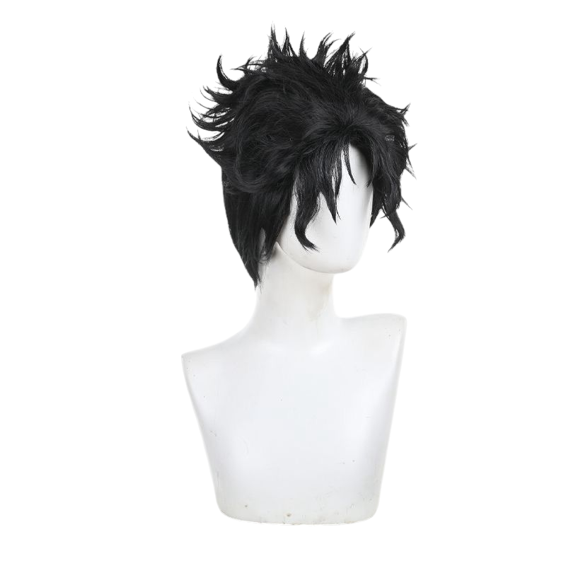 Lavender Ken Takakura "Okarun" Normal Cosplay Wig | Dandadan (Black Spiked)