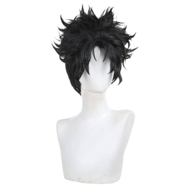 Lavender Ken Takakura "Okarun" Normal Cosplay Wig | Dandadan (Black Spiked)